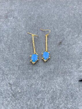 Alexis Bittar Large Gemstone Metal Earrings